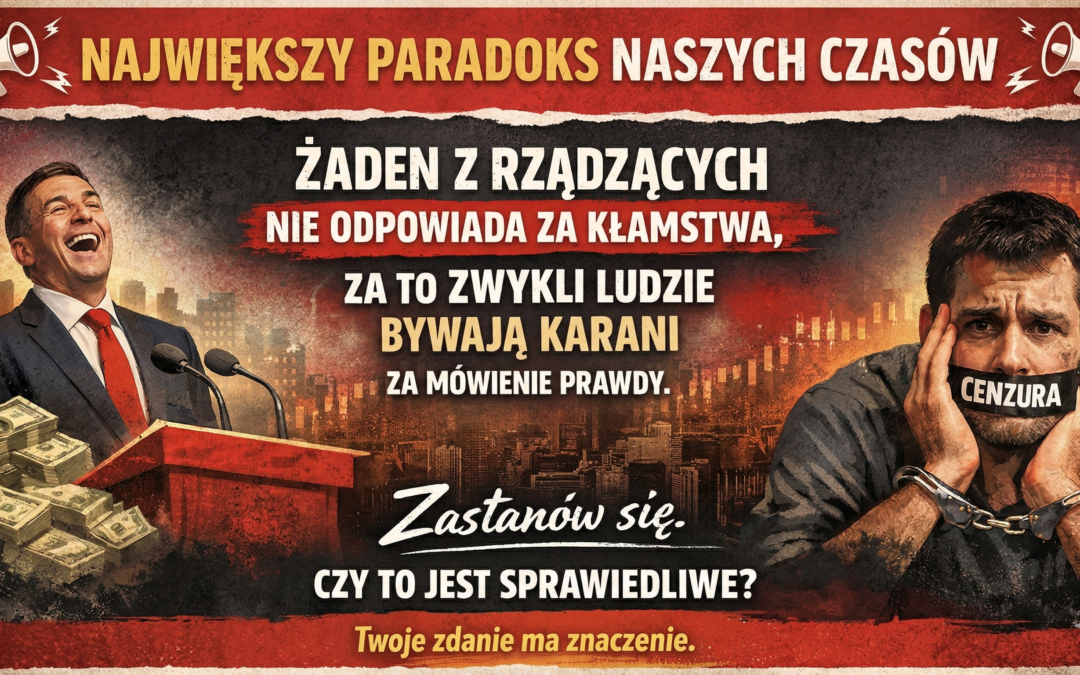Rządzący nie odpowiadają za swoje kłamstwa